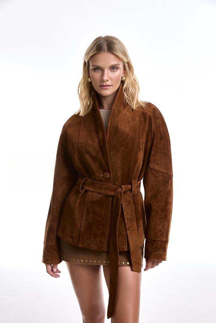 Nour Wildlederjacke