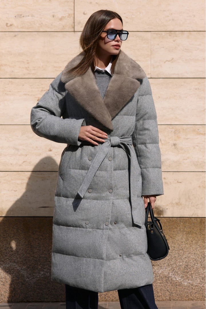 LOTTIE Wool Mink Parka